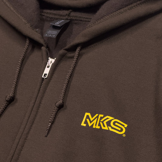 *BLUE LUG* mks pretzel zip hoodie (brown)