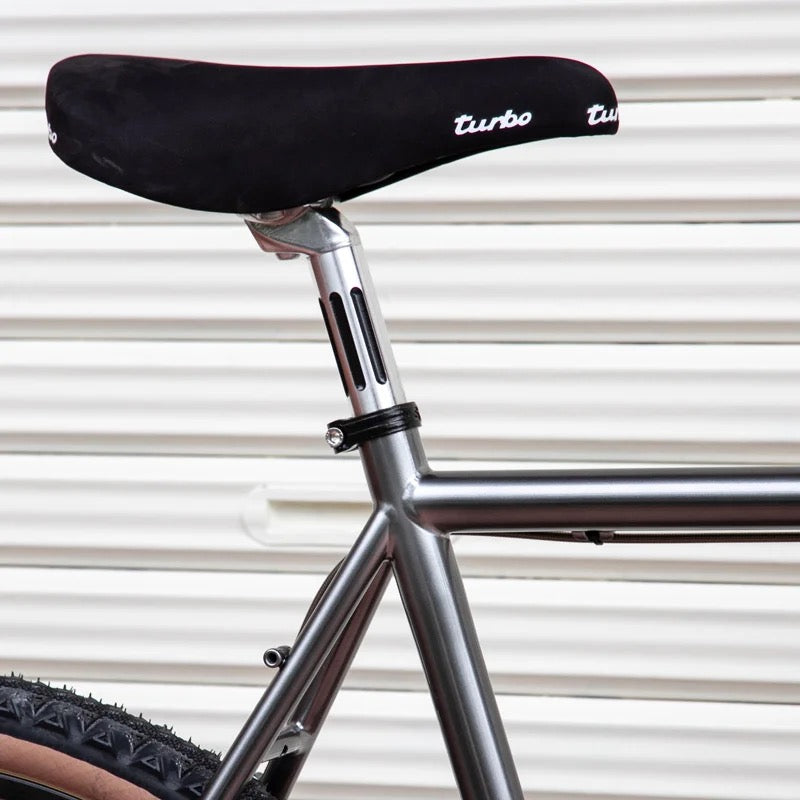 Blue lug / slit seat post (silver)