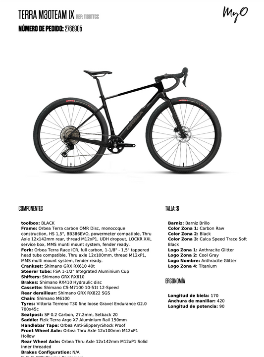 ORBEA TERRA Sサイズの試乗車が来月入荷します。