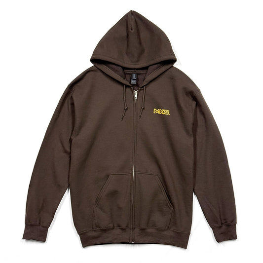 *BLUE LUG* mks pretzel zip hoodie (brown)