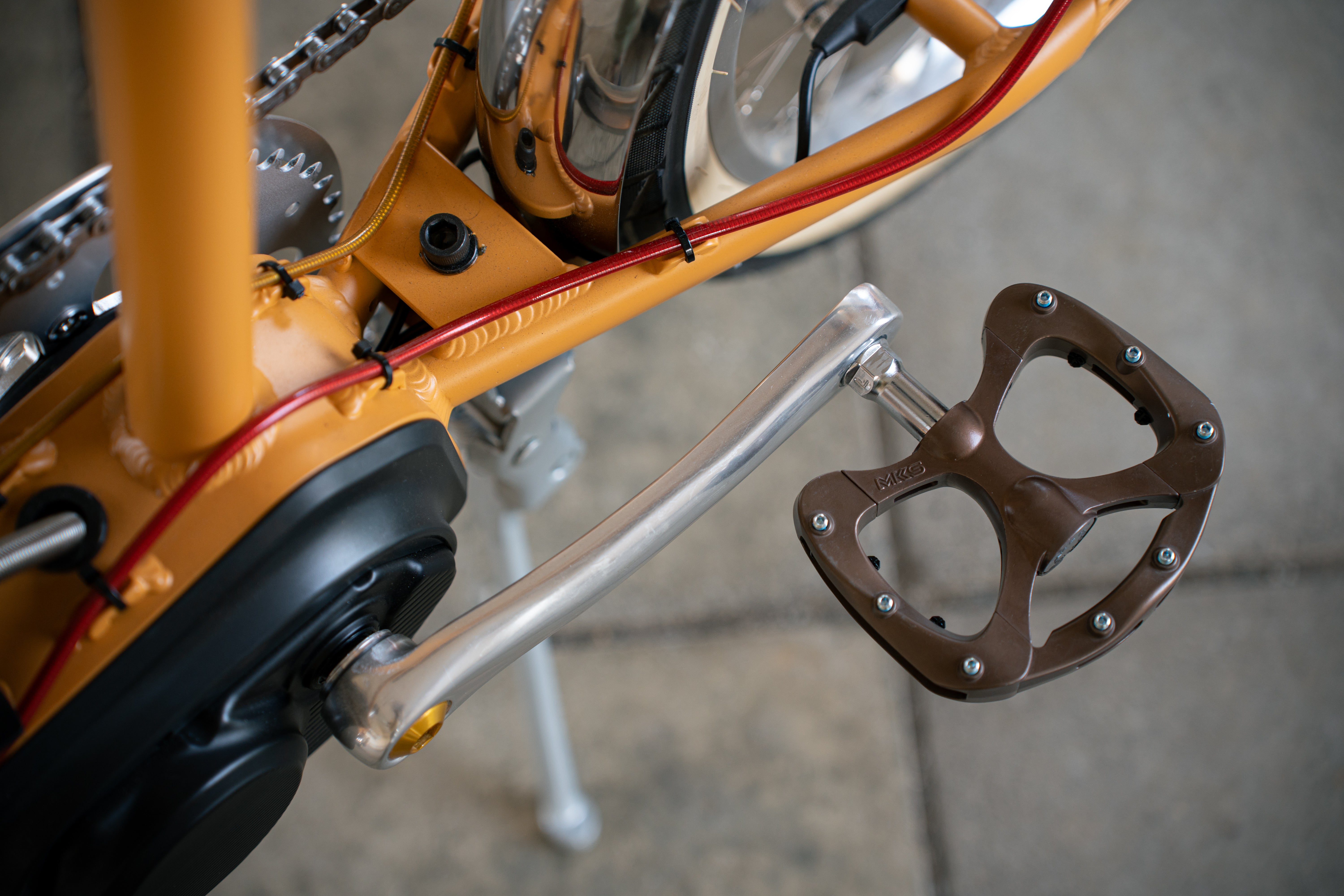 MKS / 三ヶ島ペダル pretzel pedal (pretzel brown/limited color) – E
