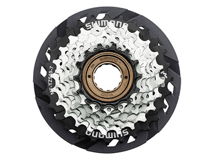SHIMANO MF-TZ510-7 マルチプルフリーホイール 14-28T（7S） スポークプロテクター付