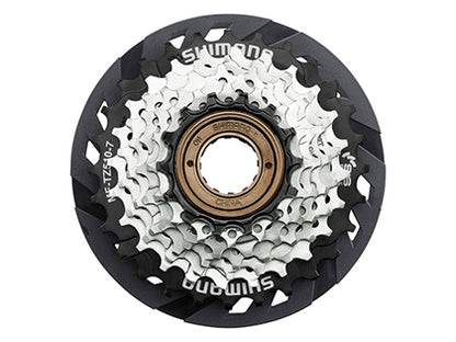 SHIMANO MF-TZ510-7 マルチプルフリーホイール 14-28T（7S） スポークプロテクター付
