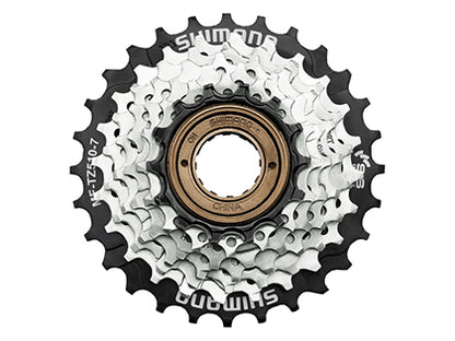 SHIMANO MF-TZ510-7 マルチプルフリーホイール 14-28T（7S） スポークプロテクター付